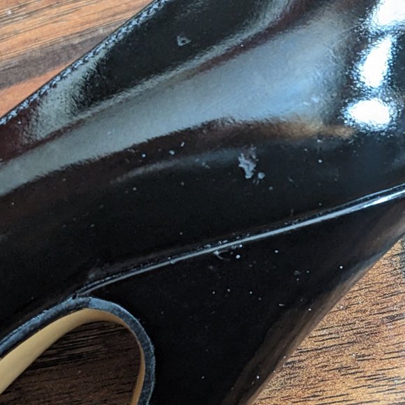 Ritual Gothic Black Patent Ghillie Pumps - Picture 7 of 9